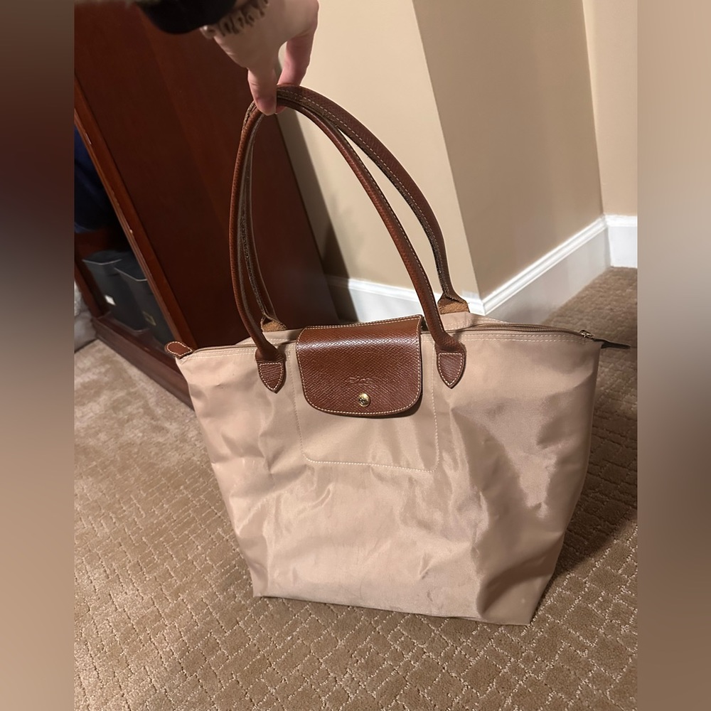 Tan Longchamp Tote